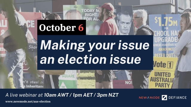 Aus Election Make your issue an election issue webinar - Twitter (3)